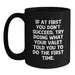 Funny Valet Gifts for Men, Birthday Unique Gifts from Friends, Valet Black Coffee Mug with 'If At First You Don't Succeed, Try Doing What Your Valet Told You To Do The First Time.' Quote - Main