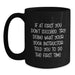 Funny Yoga Instructor Gifts from Friends for Graduation Unique Mugs with If At First You Don't Succeed Quote - Black 11oz/15oz Ceramic Mug - Main