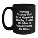 Funny Hunting Gifts from Men to Friends for Graduation Unique Hunting Black Coffee Mug - Main