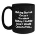 Baking Graduation Unique Gifts from Friends, Black Coffee Mug for Baking Enthusiasts, Funny Quote 'Baking Started Out As A Harmless Hobby I Had No Idea It Would Come To This...' - Main