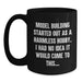 Funny Model Building Memories Graduation Gifts for Men from Friends - Black Coffee Mug - Main