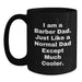 Funny Barber Gifts from Dad, Black Coffee Mug for Men, Graduation Unique Gifts to Barber with Quote 'I Am A Barber Dad. Just Like A Normal Dad Except Much Cooler.' - Main