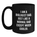 Funny Biologist Gifts for Him, I Am A Biologist Dad, Black Coffee Mug, Unique Christmas Unique Gifts from Dad to Biologist Men - Main