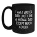 Funny Writer Gifts from Dad's Unique Black Coffee Mug - Graduation Unique Gifts for Writers - Main