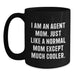Funny Agent Mom Graduation Unique Gifts for Agent, Black Coffee Mug with 'I Am An Agent Mom Just Like A Normal Mom Except Much Cooler' Quote, Gifts from Family - Main