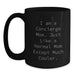 Concierge Mom Graduation Gifts - Unique Black Coffee Mugs for Friends - Funny Quote - Main