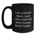 Funny Doctor Gifts from Family to Mom for Graduation Unique - Black Coffee Mug - Main