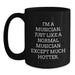 Funny Musician Gifts for Birthday - I'm A Musician. Just Like A Normal Musician Except Much Hotter. Black Coffee Mug, Gifts from Friends - Main