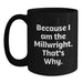 Funny Millwright Black Coffee Mug, Unique Gifts from Men to Millwright, Valentine's Unique Gift Ideas for Him - Main