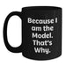 Funny Model Gifts, Black Coffee Mugs for Model Enthusiasts, Valentine's Unique Gifts from Friends and Family - Main