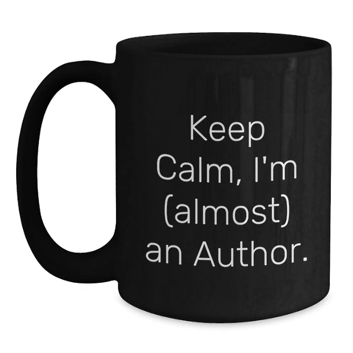 Funny Author Quotes Gifts from Men to Women Friends Family - Christmas Unique Author Black Coffee Mugs - Main