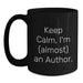 Funny Author Quotes Gifts from Men to Women Friends Family - Christmas Unique Author Black Coffee Mugs - Main