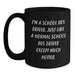 Funny School Bus Driver Quotes Gifts from Friends for Birthday Unique School Bus Driver Black Coffee Mug, I'm A School Bus Driver. Just Like A Normal School Bus Driver Except Much Hotter. - Main