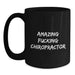 Gifts from Friends and Family for the Amazing Chiropractor, Funny Quote Black Coffee Mug, Unique Christmas Unique Gifts for Men Women - Main