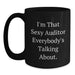 Auditor Gifts from Friends, Funny 'I'm That Sexy Auditor' Black Coffee Mug for Auditor, Perfect Graduation Unique Gifts - Main