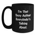 Funny Author Gifts for Friends, Unique Black Coffee Mugs with Quote 'I'm That Sexy Author Everybody's Talking About', Christmas Unique Gifts from Men - Main
