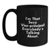 Funny Vice-principal Gifts for Men - Black Coffee Mug 'I'm That Sexy Vice-principal Everybody's Talking About' for Family Friends Coworkers - Main