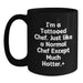 Funny Chef Gifts for Men Women Friends Family - Black Coffee Mug I'm A Tattooed Chef - Main