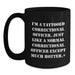 Funny Correctional Officer Gifts for Men, Black Coffee Mug, Graduation Unique Gifts from Friends - Main