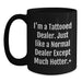 Funny Dealer Quote Gifts from Men for Women Friends Black Coffee Mugs, Graduation Unique Gifts for Dealer, Hotter Than Normal Dealer Ceramic Mugs - Main