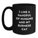 Burmese Cat Lovers Funny Quote Black Coffee Mug Gifts for Her, Unique Graduation Gift Ideas from Friends or Family - Main