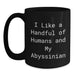 Unique Gifts from Friends and Family for Abyssinian Cat Lovers - Funny Quote Black Coffee Mug 11oz or 15oz, Ceramic - Perfect for Graduation - Main