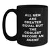 Funny Agent Gifts from Men - All Men Are Created Equal But The Coolest Become An Agent Black Coffee Mugs for Birthday - Main