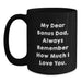 Funny Bonus Dad Gifts from Men to Bonus Dad, Black Coffee Mug, Always Remember How Much I Love You. Christmas Unique Gifts for Bonus Dad - Main