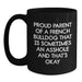 French Bulldog Gifts Funny Quote Black Coffee Mug for French Bulldog Lover Friends Family - Proud Parent Gifts from Men Women - Main
