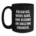 Funny Engineer Black Coffee Mug, Gifts for Engineer Men on Birthday Unique Gifts from Family - Main