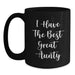 Funny Aunty Gifts from Men - Great Aunty Black Coffee Mug, Unique Christmas Unique Gifts for Aunts - Main