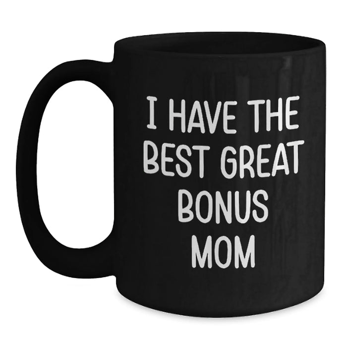 Funny Bonus Mom Gifts for Christmas Unique Mugs from Men to Women - Main