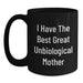 Funny Quotes Unbiological Mother Gifts from Men to Women Unbiological Mother Christmas Unique Gifts - Main