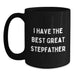 Funny Stepfather Black Coffee Mugs Gifts from Family for Christmas Unique - Main