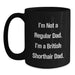 Funny British Shorthair Cat Gifts for Men, British Shorthair Cat Lovers, and Coffee Enthusiasts - Gifts from Dad - British Shorthair Cat Black Coffee Mug - Main