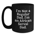 Funny African Serval Cat Black Coffee Mugs Gifts for Dad Graduation Unique - Main