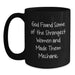 Funny Mechanic Gifts for Men, Women, Friends, Coworkers, Family - God Found Some Of The Strongest Women And Made Them 'Mechanic' Black Coffee Mug - Main
