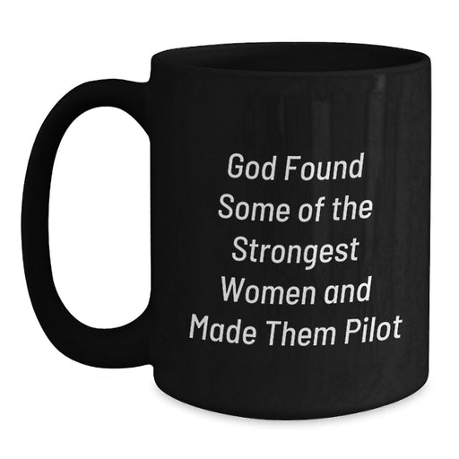 Funny Pilot Gifts for Friends and Coworkers - Gifts from Men and Women - Unique Graduation Gifts for Pilot Lovers - Black Coffee Mug - Main