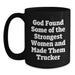 Funny Trucker Gifts from Men, Women, Friends to Trucker, Black Coffee Mugs for Christmas Unique Gifts - Main