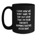 Funny Administrative Assistant Gifts, Black Coffee Mug for Coworkers, Christmas Unique Gifts from Friends - Main
