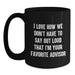 Funny Advisor Gifts, Black Coffee Mugs for Christmas, 'Don't Have To Say Out Loud I'm Your Favorite' from Friends - Main