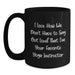 Funny Yoga Instructor Themed Black Coffee Mugs Gifts for Women Friends Family from Men - Main