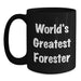 World's Greatest Forester Funny Black Coffee Mug Gifts from Men to Friends and Family on Christmas - Main