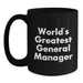 Funny World's Greatest General Manager Gifts for Men from Family on Birthday Unique Gifts - Main