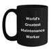 Funny World's Greatest Maintenance Worker Gifts from Friends for Men - Main