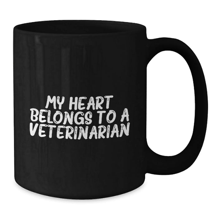 Funny Veterinarian Gifts from Friends - My Heart Belongs To A Veterinarian Birthday Unique Gift for Veterinarian Men and Women - Additional