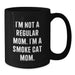 Christmas Smoke Cat Funny Gifts for Smoke Cat Lovers Black Coffee Mug from Friends - Additional