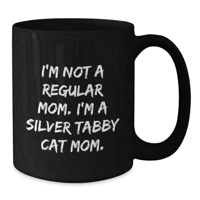 Funny Silver Tabby Cat Mom Mug Gifts from Men to Women for Christmas Unique Presents - Additional
