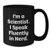 Funny Scientist Quote Black Coffee Mug Gifts for Men from Family, Unique Christmas Memorable Presents for Scientists - Additional