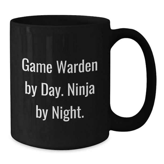 Game Warden Ninja Coffee Mug Gifts from Friends, Birthday Unique Gifts for Game Wardens - Additional
